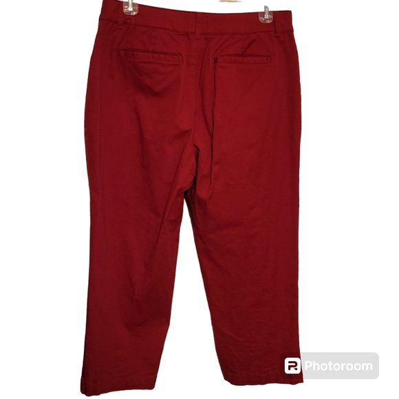 Red Capris Size 6 - Excellent Condition - Picture 2 of 3